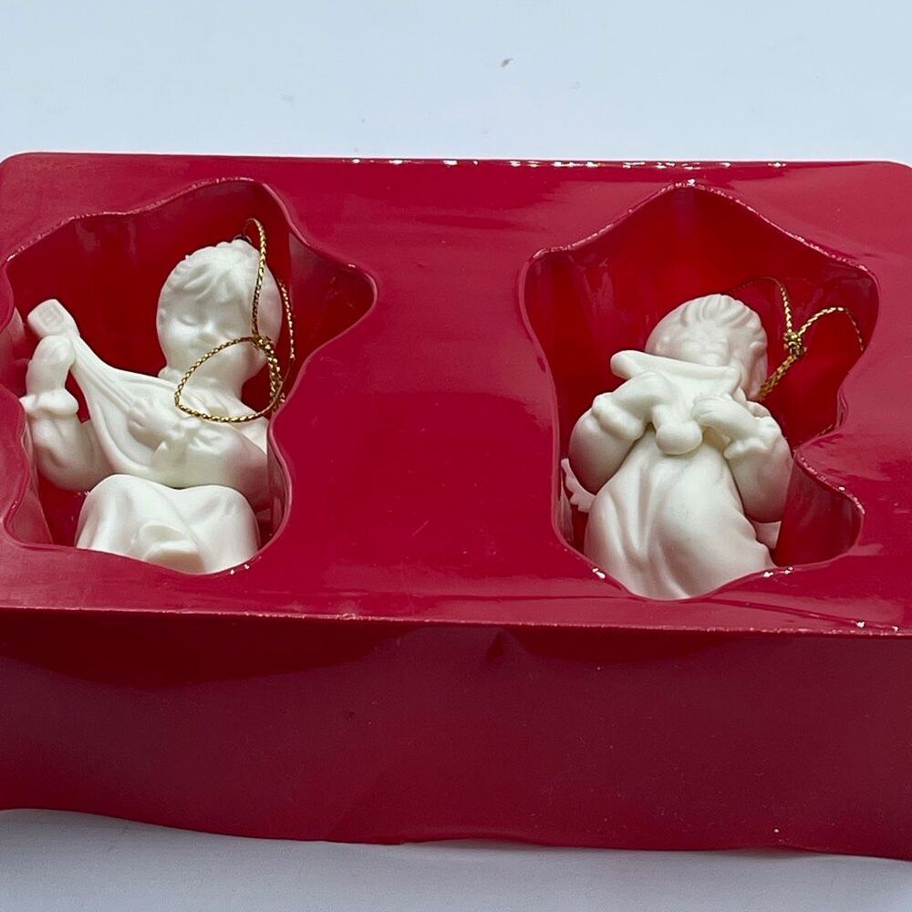 Vintage Lot of 2 vintage porcelain Christmas angels